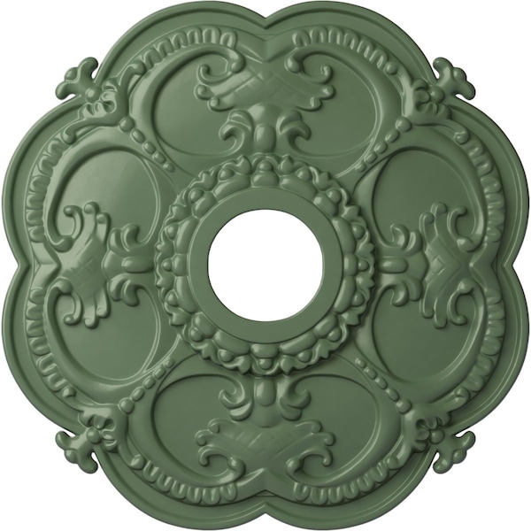 Ekena Millwork Rotherham Ceiling Medallion (Fits Canopies up to 3 1/2"), 18"OD x 3 1/2"ID x 1 1/2"P, Athenian Green CM17ROAGF - main